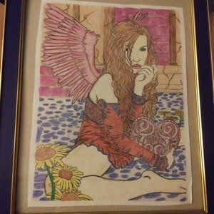 Framed Fairy Artwork 8 x 10